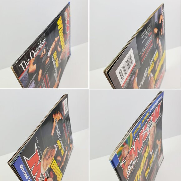 WCW Magazine VTG Dec. 1999 Ric Flair Outsiders Goldberg Bret Hart Posters Unread - Picture 8 of 10